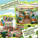 Thenshop 31 Pcs 2026 Vbs Backdrop 8.7 x 2 ft Vbs Shepherds Background Banner and Balloon with Ribbon 2026 Emerald Isle Theme Decoration Bible School Backdrop for Wall Home Classroom Summer Booth Props