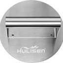 HULISEN Stainless Steel Burger Press, 6.2 inch Round Burger Smasher, Professional Griddle Accessories Kit, Grill Press Perfect for Flat Top Griddle Grill Cooking