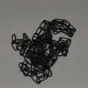 garini 12 Feet Industrial Black Light Fixture Chain, Adjustable Metal Pendant Chandelier Chain Extension with Detachable Link, Maximum Load is 66 Pounds