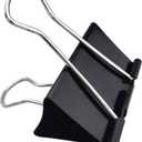 Extra Large Binder Clips 2.4 Inch (36 Pack), Upgrade Giant Binder Clips Big Paper Clips Clamps for Office and Home Supplies, Black by Aellabus