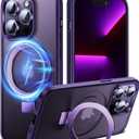 Chicfun 3-in-1 [Magnetic+Kickstand+Ring Holder] for iPhone 14 Pro Max Case Stand Ring Holder Compatible with MagSafe, Military Shockproof Protective iPhone 14 Pro Max Phone Case Kickstand Cover (Deep Purple)