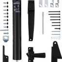 Wright Products Lanai Corrosion Resistant Screen Door Hardware Kit  Pneumatic Closer with Push-Button Latch, No Lock Out, Hold-Open Washer (Transitional, Bronze)