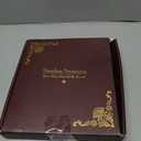 Photo Album 4x6 200 Photos, Genuine Leather Photo Albums with Writing Space with 30 Writing Paper, Travel Family Wedding Kids Graduation Ultrasound Baby Picture Album Scrapbook Photo Album LOVE