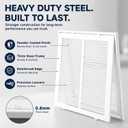Marsui 14"W x 14"H [Duct Opening Size] 2 Pcs Steel Return Air Filter Grille