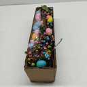 Yerliker 28 Pcs 6.6ft Lighted Easter Garland Sets with Artificial Spring Lighted Garland Spray Vine Foam Eggs and Berries 13ft 40 LED Battery Operated Easter Decor for Spring Party Mantel