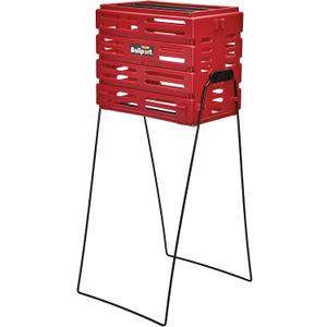 Tourna Ballport Tennis Ball Hopper Holds 80 Balls Durable and Lightweight Red, One Size