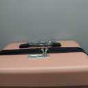 Kono 28 Inch Expandable Spinner Luggage with Wheels Hardshell Large Checked Suitcase TSA Lock Nude/Rose Gold