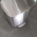 Step Trash Can, Stainless Steel