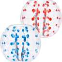 VEVOR Inflatable Bumper Ball 2 Packs; 4FT Body Size Adult Human Bubble Ball, Bumper Bubble Soccer Ball for Teens/Adults