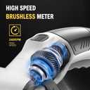 4V Cordless Electric Scissors, Quick Cutting LED Light & Safety Lock, 2-Blade Rotary Cutter for Cardboard, Fabric, Carpet, Leather, Rechargeable with Storage Box (Yellow)