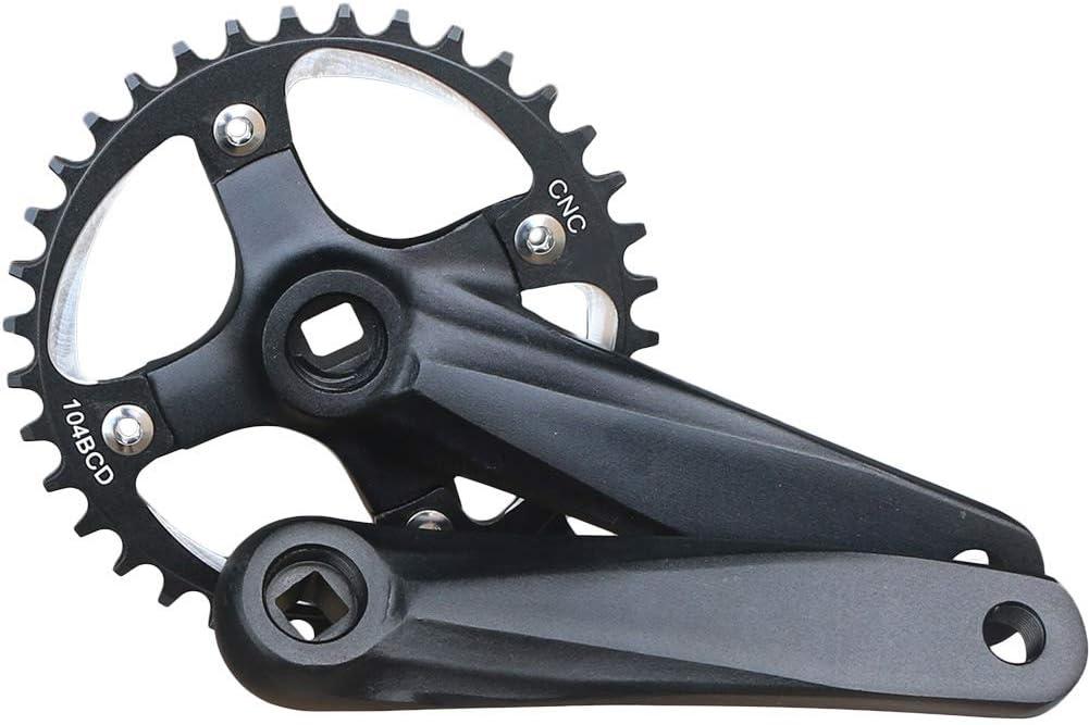 MTB Crank Arm Set 104 BCD Square Taper Mountain Bike Crankset 152mm 165mm 170mm