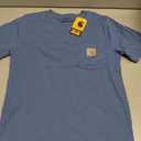 Carhartt Kids' Short Sleeve Pocket T-Shirt Tee Shirt (Blue, S)
