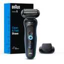 Braun Electric Shaver for Men, Series 5 5118s, Waterproof, Wet & Dry Shave, Turbo Shaving Mode, Foil Shaver with Precision Trimmer, Battery Powered, 50 Minute Battery Runtime (4 Piece Set w/ 2 Shave Modes, Blue)