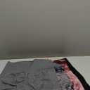 CHRLEISURE Women's 4 Packs Workout Gym Shorts, High Waisted Butt Lifting Scrunch Butt Seamless Booty Shorts (Large, 4 Packs (Black, Dark Gray, Tie Dye Black ,Tie Dye Burgundy ))