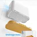 Toothbrush and Toothpaste Holders for Bathrooms Countertop - Detachable 5 Slots Kids Electric Toothbrush Holders Set Wall Mounted with Removable Dividers for Bathroom Decor and Accessories Organizer