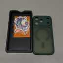 CANSHN Magnetic Compatible with iPhone 17 Pro Case, Upgraded [Full Camera Protection] [Compatible with Magsafe] [Translucent Matte] Shockproof Protective Phone Cover 6.3 Inch - Deep Green