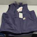 Carhartt Men's Flame-Resistant Duck Sherpa Lined Vest (Medium, Dark Navy)