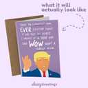 2 x Sleazy Greetings Donald Trump Funny Mother's Day Card | Funny Birthday Card For Mom | Trump Greatest Mom Ever Card