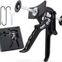 Orion Motor Tech Speedy Brake Caliper Compressor, Heavy Duty Single Dual Brake Piston Compressor Tool for Brake Pad Replacement, Disc Brake Caliper Tool Compatible with Most Cars & Trucks, Black