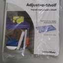 LockerMate Adjust-A-Shelf Locker Shelf, Easy to Use, Extends to Fit Your Locker, Blue