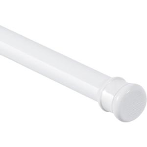 Shower Curtain Rod 56-104 Inch, 1"Diameter Spring Long Adjustable Tension Curtain Rods for Bathroom Windows Closet No Drilling No Rust, White