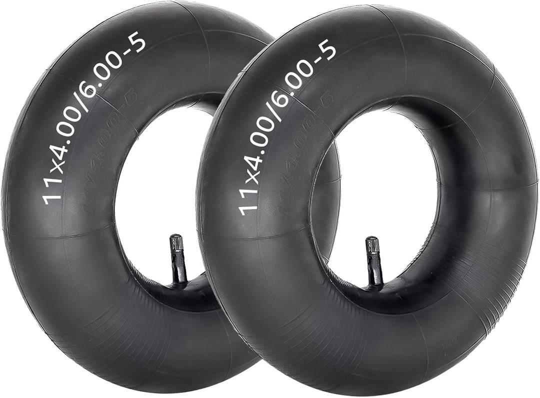 (2-Pack) 11x4.00/4.50-5 Inner Tube 11x6.00-5 Tube