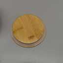 Food Storage Jar White Ceramic Food storage canister with Airtight Wooden Lid for serving Coffee, Tea, Sugar, Spice and More (1000ml)