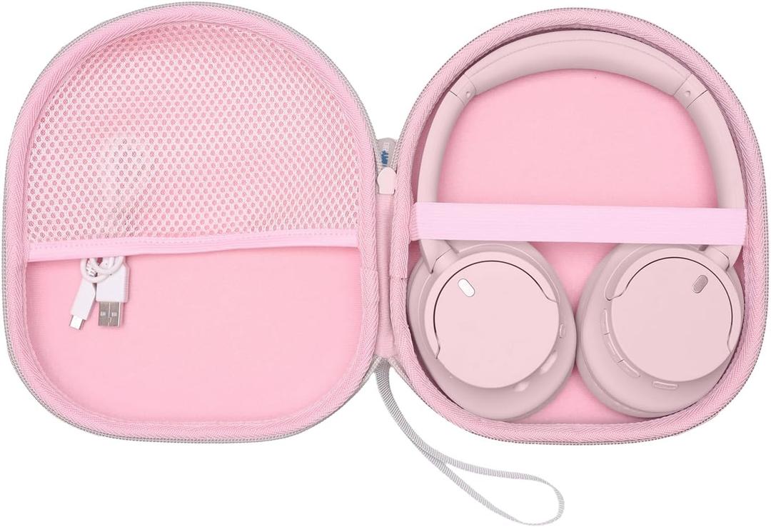 Headphone Case Compatible with JBL Tune 510BT 520BT 720BT 770NC 670NC, Live 680NC 460NC 670NC 770NC Headset, Sony WH-CH720N WH-CH520 and JLab Headphones, Pink