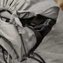 Heavy Duty 7 Layers RV Cover, Camper Cover & Travel Trailer Cover 30-33ft, Waterproof Windproof All-Weather Protection with Tongue Jack Cover, Gutter Covers & Reinforced Straps - Blue