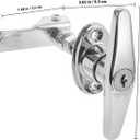 Mikikit Handle Lock with 2 Keys for Toolbox File Cabinet and Storage Cabinet Replacement Zinc Alloy Door Lock 3.81X3.66X1.37In