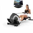Rowing Machine for Home, Magnetic Rower Machine with Quiet Resistance, Foldable Rower for Home Use, Burn Fat & Sculpt Muscles (HCQ03)