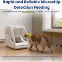 PawsPik Automatic Microchip RFID Cat Feeder,16-Cup, ISO Microchip & PawsPik RFID Tag Compatible, App Control, Portion Control