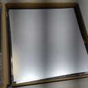 2 PCS Wooden Frame Square Decor Mirror, 12.6" x 12.6" Unbreakable Acrylic Decorative Mirror Wall Mounted, for Bathroom Entryway Bedroom Living Room Entryway Decorative