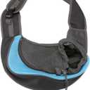 Pet Dog Sling Carrier Breathable Mesh Hands-Free Crossbody Bag for Small Dogs Cat Rabbit Outdoor Travel Light Blue