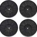 WRHF004S2 Range Charcoal Filter Fit for Winflo 30 In. Convertible Under Cabinet Ductless Stainless Steel Glass Island Range Hood Carbon Filters, Pack of 4