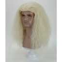 MAGQOO Light Blonde Wigs for Men Long Curly Wavy Blonde Wig Male Boy Synthetic Heat Resistant Cosplay Costume Halloween Party