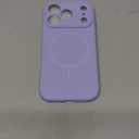 Miracase Magnetic for iPhone 17 Pro Case, Compatible with MagSafe, Integrated Silicone Camera Control Cover, 3.0mm Thicken Shockproof Drop Protection Phone Case for 17 Pro, Light Purple