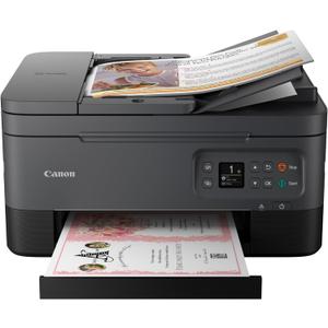 Canon PIXMA TR7020a All-in-One Wireless Color Inkjet Printer, with Duplex Printing, Mobile Printing, and Auto Document Feeder, Black, Works with Alexa