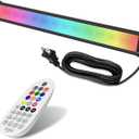 MEIKEE 25W RGBW LED Wall Washer Light, RGB Color Changing LED Strip Lights with Plug, IP66 Waterproof Outdoor RGBW Wall Strip Light Bar Outdoor Lighting for Christmas Halloween Stage 1 Pack