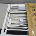 Cumbor 29.7-46" Baby Gate for Stairs, Toddler Safety Essentials for The House, Auto Close Dog Gate for Doorways, Mom's Choice Awards Winner-Easy Install Pressure Mounted Pet Gates for Dogs, White