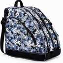 Roller Skate Bag for Women Men Inline Skate Bags with Adjustable Shoulder Strap Large Capacity Ice Skate Bag for Adult to Carry Inline/Figure/Quad/Roller Skate Accessories (CamoBlue)