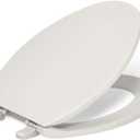 KOHLER K-4774-47 Brevia Elongated Toilet Seatwith Quick-Release Hinges and Quick-Attach Hardware for Easy Clean in Almond