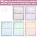 Mr. Pen- Plastic Folders with Pockets and Prongs, 10 Pack, Letter Size, Assorted Pastel Colors, Flexible Plastic Folders with Prongs, Clear Front Pocket, Card Slot & Color-Coded Cover Papers