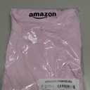 Amazon Essentials Women's Brushed Tech Stretch Long-Sleeve Crewneck Shirt (Medium, Pale Pink)
