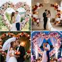 6.6 FT Heart Arch Stand, Balloon Arch Stand Kit with Base - Gold Heart Shaped Wedding Arch Frame for Proposal, Valentines Day Backdrop, Birthday, Baby Shower Decor (white), 5.51 in x 24.4 in x 3.94 in