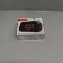 Timex Alarm Clock with Large Display, Digital Alarm Clock for Bedroom Includes 120V Universal Power Adapter (T121B - Black)