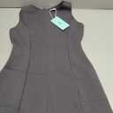 WIHOLL Women's Sleeveless A-Line Mini Dress Spring Summer Boat Neck Cute Little Short Going Out Date Night Petite Club Party Dinner Birthday Elegant Formal Cocktail Dresses Dark Grey XS