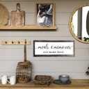 Dazingart Farmhouse Kitchen Wall Decor,Meals and Memories Are Made Here Sign, Rustic Wood Kitchen Signs Dinning Room Wall Decor (Meal)