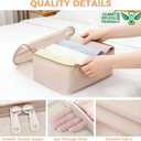 BAGAIL 9 Set Packing Cubes with Packing List Luggage Packing Organizers for Travel Accessories (Cream)