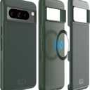 TUDIA MergeGrip [Magsafe Compatible] Designed for Google Pixel 8 Pro Case (2023) - Dual Layer [Military Grade] Shockproof Slim Rugged Tough Heavy Duty Phone Cases - Pine Green